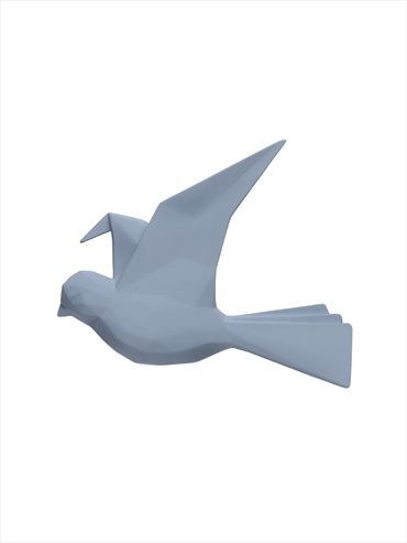 Origami Kuş Resin Duvar Süsü